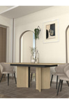 Dekorister Lava Yemek Masası Rota - Antrasit 180cm