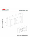 Dekorister Madura Konsol Safir - Hazeran 150 Cm