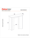 Dekorister Mara Modern Holl Antre Dresuar, Salon & Oturma Odası Mobilyası Traverten 90 cm