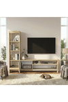 Dekorister Norvic Kitaplıklı Tv Ünitesi, Raflı Ve Kapaklı Modern Tv Ünitesi, Salon & Oturma Odası Mobilyası