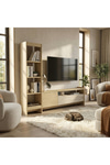 Dekorister Norvic Kitaplıklı Tv Ünitesi, Raflı Ve Kapaklı Modern Tv Ünitesi, Salon & Oturma Odası Mobilyası