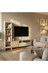 Dekorister Norvic Kitaplıklı Tv Ünitesi, Raflı Ve Kapaklı Modern Tv Ünitesi, Salon & Oturma Odası Mobilyası