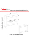 Dekorister Opelya Petek Üstü Kahve Köşesi Dresuar, Çok Amaçlı Dolap & Antre Salon Mobilyası 90 cm