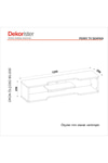 Dekorister Perry Tv Sehpası Beyaz 120 Cm