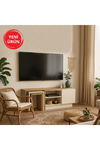 Dekorister Rodega Tv Sehpası Sepet - Kumtaşı 120 cm