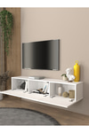Dekorister TV ünitesi Sehpası 150 cm Beyaz | Pergamon