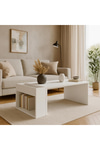 Dekorister View Beyaz Orta Sehpa - Modern Salon ve Oturma Odası Sehpası