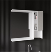 Deniz Banyo Dolabı Seti, 80 Cm Beyaz, Lavabo Dahil, Lavabolu