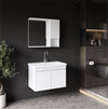 Deniz Banyo Dolabı Seti, 80 Cm Beyaz, Lavabo Dahil, Lavabolu