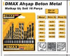 Dmx4345 Ahsap Beton Metal Uc Seti 16 Prc