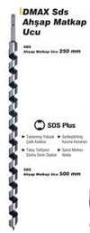 Dmx4526 22X250 Mm Sds Ahsap Matkap Ucu
