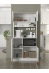 Dorpek 2 Çok Amaçlı Mutfak Dolabı Mikrodalga Fırın Dolabı Banyo Dolabı 180x90 Cm Beyaz | Tuco