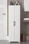 Dorpek 2 Kapaklı Çok Amaçlı Dolap – Geniş Raflı / Mutfak-Banyo-Hol Kullanımı / Kolay Montaj | Devika