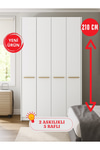 Dorpek 4 Kapaklı Gardırop - 210 cm Y, 124 cm G - Genç Odası ve Yatak Odası Gardırop | Cosmos