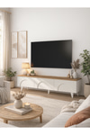 Dorpek Ayaklı Tv Ünitesi, Bohem Tv Ünitesi 150 cm - Kolay Kurulum Salon Mobilyası | Bono