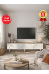 Dorpek Ayaklı Tv Ünitesi, Bohem Tv Ünitesi 150 cm - Kolay Kurulum Salon Mobilyası | Bono