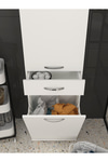 Dorpek Ayris Çok Amaçlı Dolap Kiler Dolabı Mutfak Banyo Dolabı Beyaz