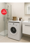 Dorpek Çamaşır Makinesi Dolabı Çok Amaçlı Dolap Banyo Dolabı Beyaz | Doliva