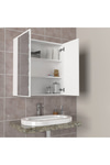 Dorpek Çok Amaçlı Aynalı Banyo Dolabı Beyaz | Priya