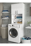 Dorpek Çok amaçlı Banyo Dolabı Çamaşır Makinesi Dolabı Beyaz | Banos
