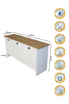 Dorpek Konsol Bohem Salon Konsolu 150cm Beyaz - Sepet | Gandias