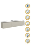 Dorpek Pergamon TV ünitesi & Sehpası 150 cm Kumtaşı
