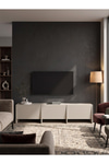 Dorpek Tv Sehpası 186 cm 3 Kapaklı Tv Sehpası, 3 Kapaklı Tv Ünitesi, Televizyon Sehpası 186 cm Kumtaşı-Traverten | Hitit