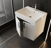 Ege 80 Cm Lavabolu Alt Banyo Dolabı, Kapaklı Banyo Alt Dolabı,seramik Lavabo Dahil