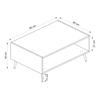 Elina Ayaklı Oturma Odası Set1 - Dore/Beyaz