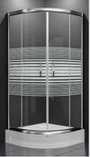 Elit 815H 90*90 5Mm Yatay Cizgili Kabin +Oval Panelli Dus Teknesi