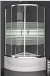 Elit 881H 120*120 5Mm Yatay Cizgili Kabin + Oval Kuvet
