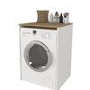 Emorra Camasir Makinesi Dolabi Beyaz-Sepet 61X60X91,8 Cm