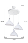Esta 3Lü Çember Opal Avize Mdl.5061