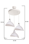 Esta 3Lü Çember Opal Avize Mdl.5061