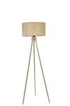 Fısco Tripod Eskitme Lambader Silindir Bambu 010 Abajurlu