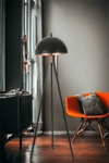 Fısco Tripod Siyah Lambader Büyük Retro Başlıklı