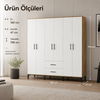 Garaj Home 6 Kapaklı 2 Çekmeceli Dolap - Atlas Çam