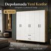 Garaj Home 6 Kapaklı 2 Çekmeceli Dolap - Atlas Çam