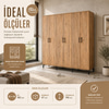 Garaj Home 6 Kapaklı Dolap - Atlas Çam