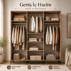 Garaj Home 6 Kapaklı Dolap - Atlas Çam
