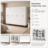 Garaj Home 8 Kapaklı Dolap - Beyaz