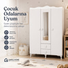 Garaj Home Aynalı 3 Kapaklı Dolap- Beyaz