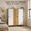 Garaj Home Mercan Sürgülü Dolap 3 Kapaklı - Atlas Çam