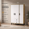 Garaj Home Parla 3 Kapaklı Dolap