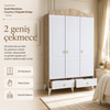Garaj Home Sude Membran Country 3 Kapaklı Dolap - Soho