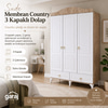 Garaj Home Sude Membran Country 3 Kapaklı Dolap - Soho