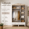 Garaj Home Sude Membran Country 3 Kapaklı Dolap - Soho