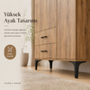 Garaj Home Vera 3 Kapaklı 2 Çekmeceli Dolap - Atlas Çam