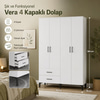 Garaj Home Vera 4 Kapaklı Dolap