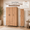 Garaj Home Yaren 3 Kapaklı Dolap - Atlas Çam